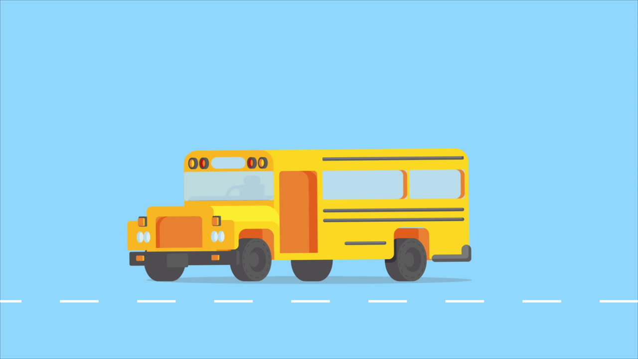 autobús escolar amarillo en la carretera