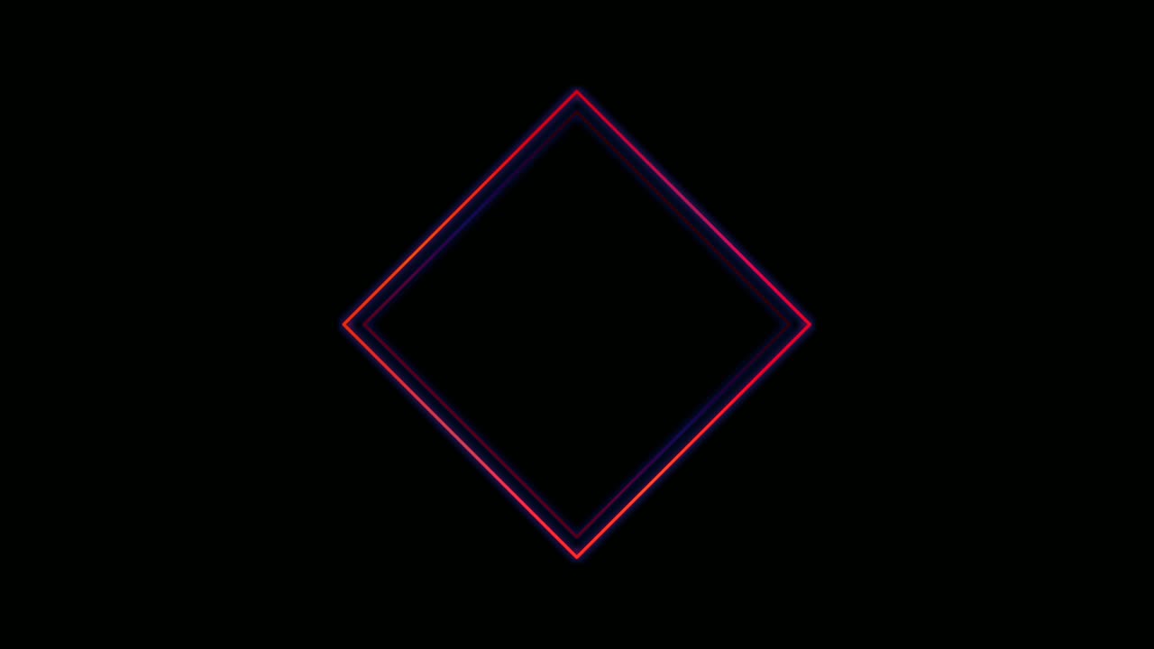 빈 빌보드 프레임 전력 라운드 테두리 빛나는 애니메이션 4k