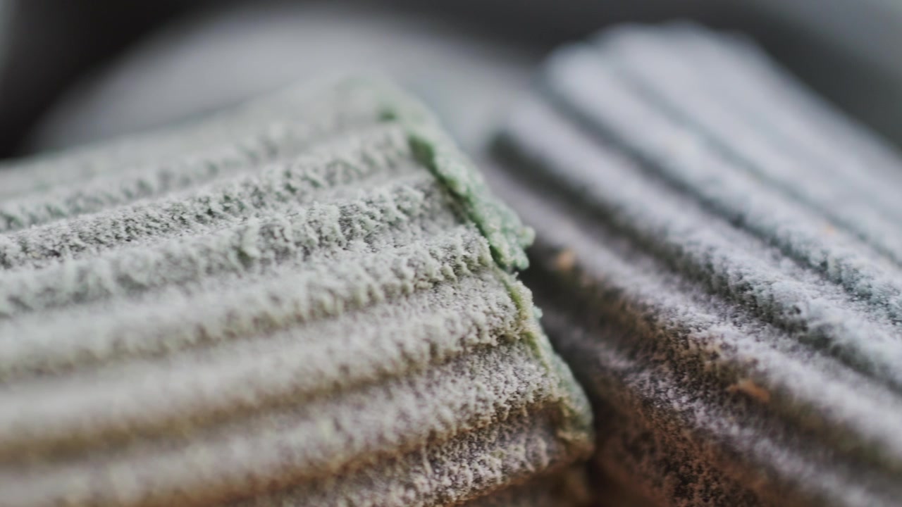 Organic whole wheat pasta,durum semolina flour macaroni,uncooked Penne rigate in wooden bowl. High quality 4k footage
