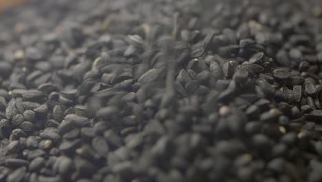 close-up of black cumin seeds