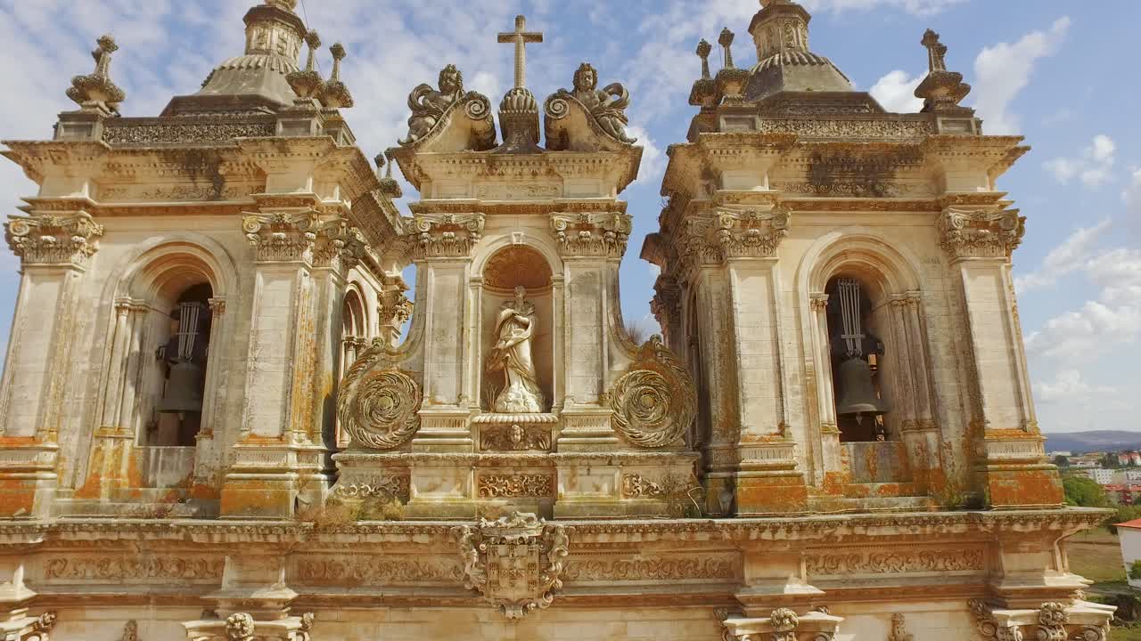 Aerial Views of the Convent of Christ in Tomar, Portugal