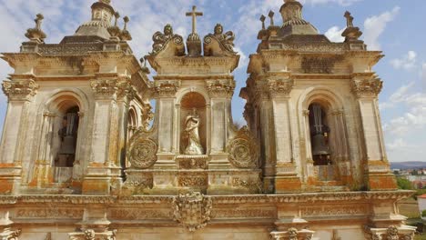 aerial views of the convent of christ in tomar, portugal