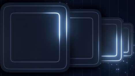 abstract futuristic square frames