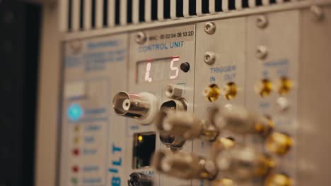 Closeup-Of-Quantic-Control-Panel.-selective-focus