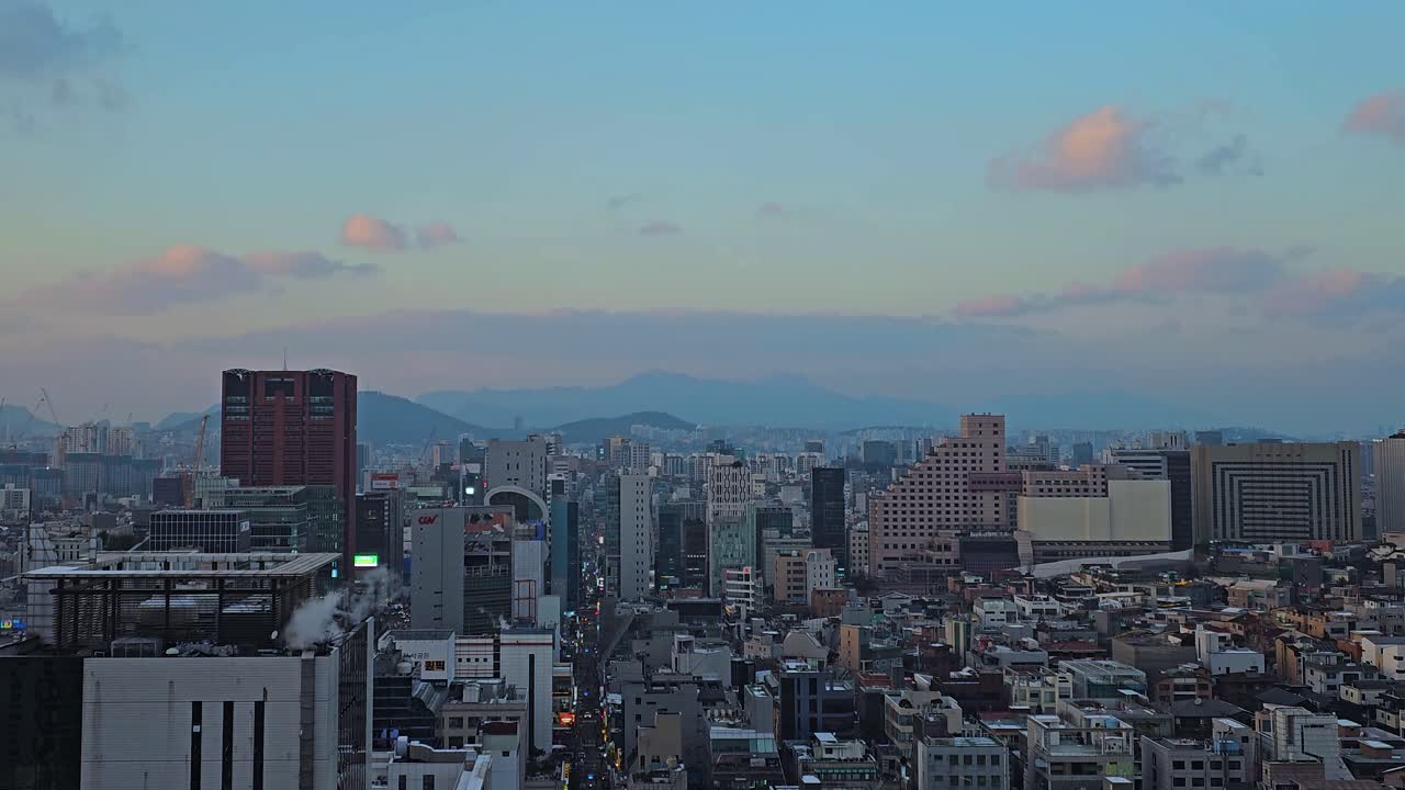 한국 서울 강남구의 고급 현대 도시 풍경