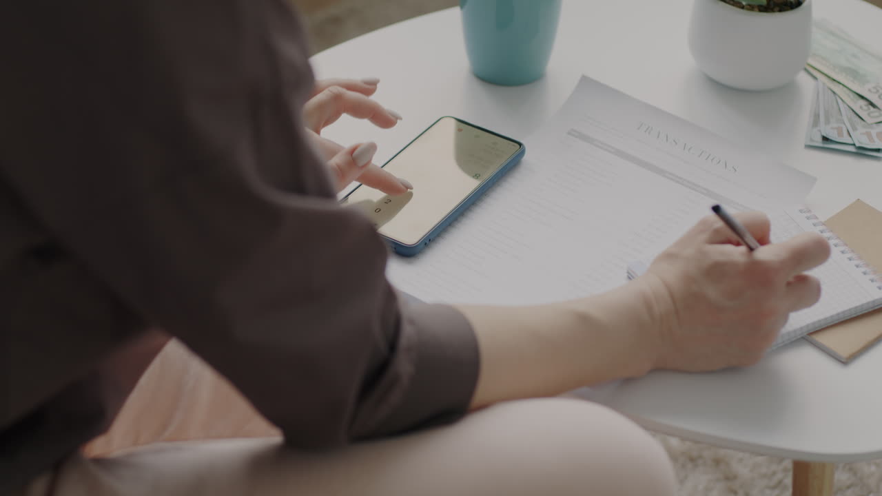 Woman Managing Finances