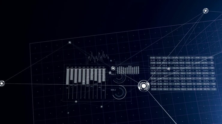 Moving Through Abstract Global Growing Business Network and Data Connections. Looped 3d Animation with Lines and Dots. Business and Technology Concept.