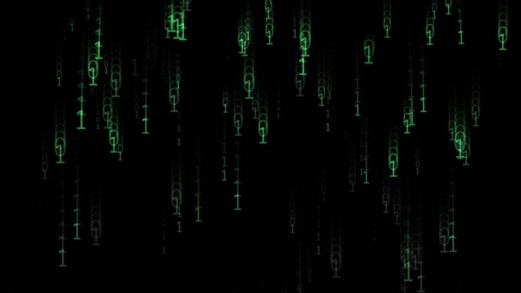 Binary Code Rain
