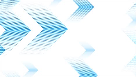 flechas punteadas azules en fondo blanco animación de video