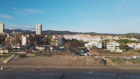 aerial coastline of calahonda del sol, south of spain