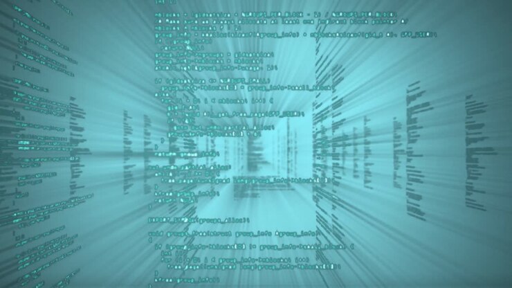 Animation of data processing on interface
