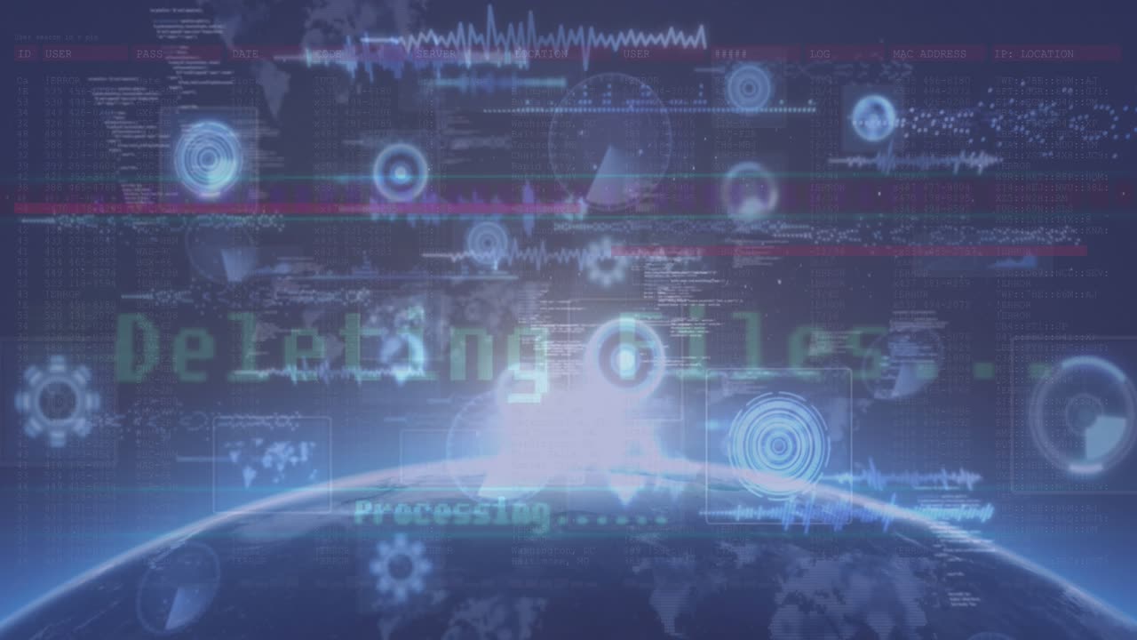 Animation of scopes and data processing