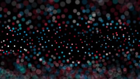 4k - focused particles ,  blue, brown, green. loopable