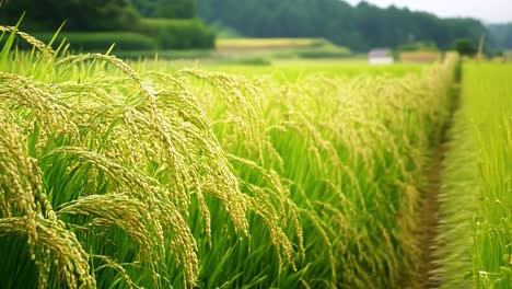 lush rice field landscape