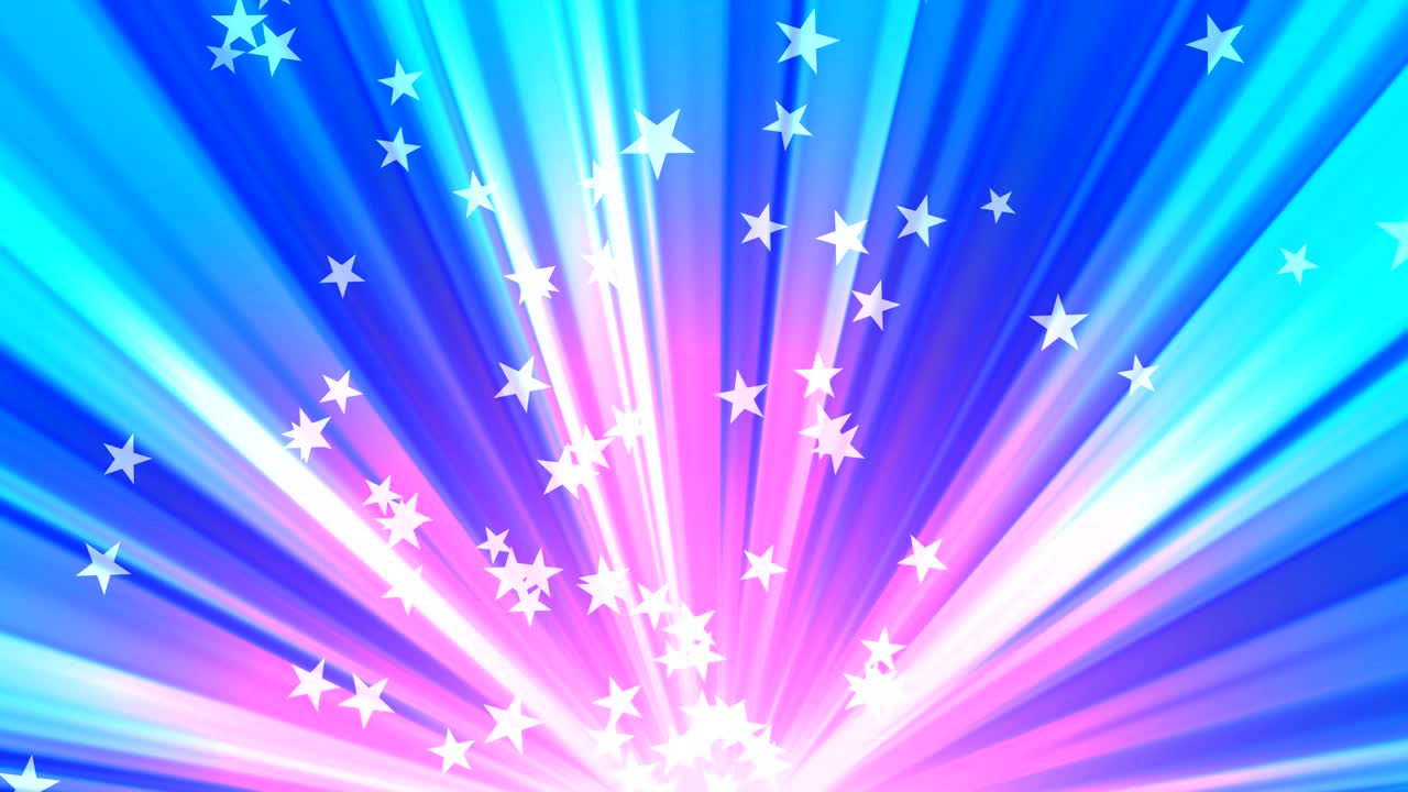 떠오르는 별과 광선