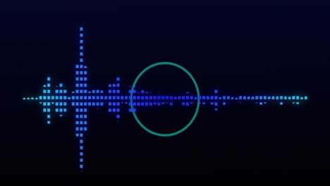 animation of digital interface over navy background