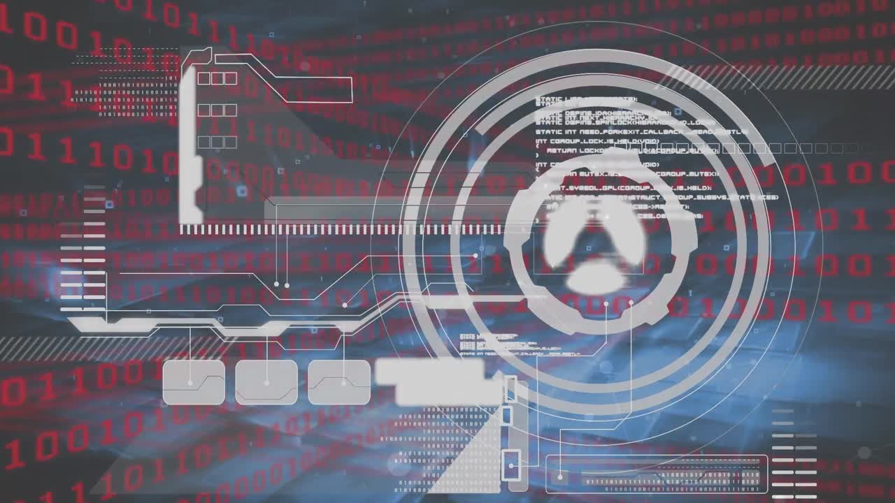 바이너리 코딩을 통한 데이터 처리로 스 ⁇  스캐닝의 애니메이션