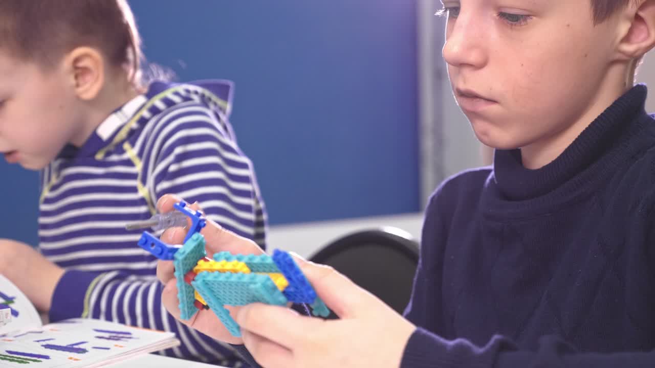 Boys Building with Lego