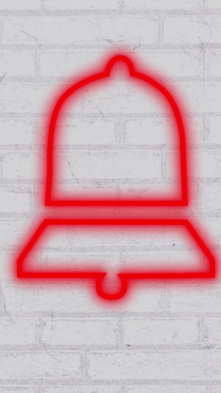Insegna al neon pollice verso su muro di mattoni 4k