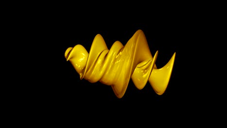 elemento tridimensional en espiral abstracto