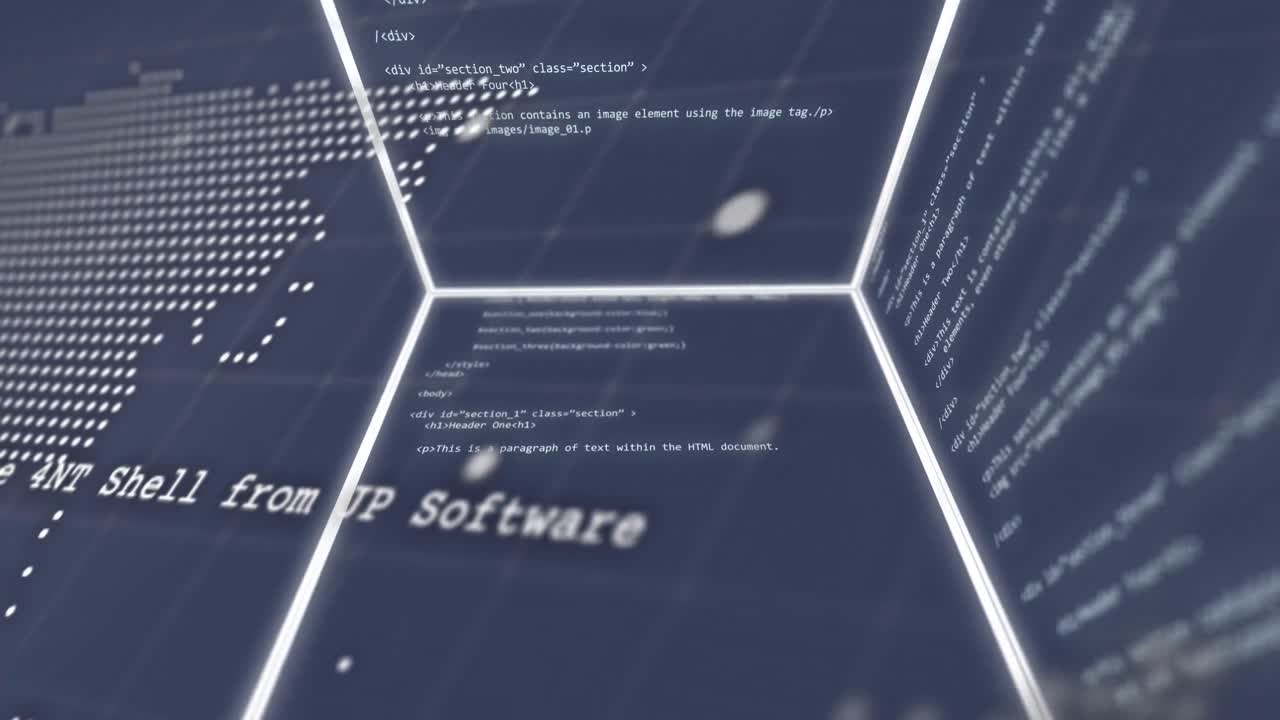 큐브에 대한 데이터 처리의 애니메이션