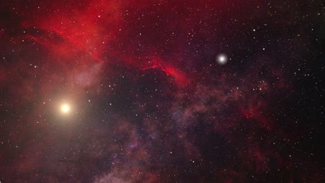 explore bright  nebulae in outer space 4k