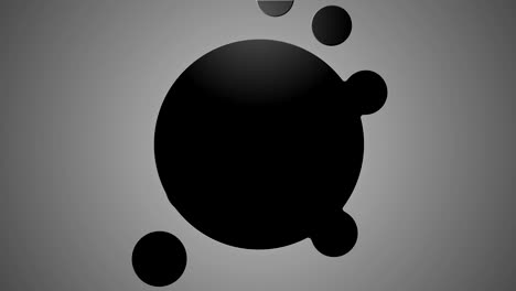 objeto de esfera metabólica negra abstracta