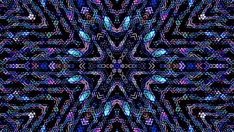 hermoso caleidoscopio abstracto que brilla, una luz radiante que regula los movimientos sutiles
