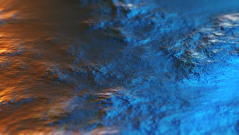 abstract fractal landscape. wave and ripple motion background.