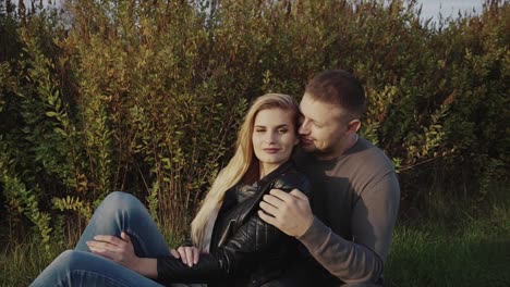 couple in love outdoors