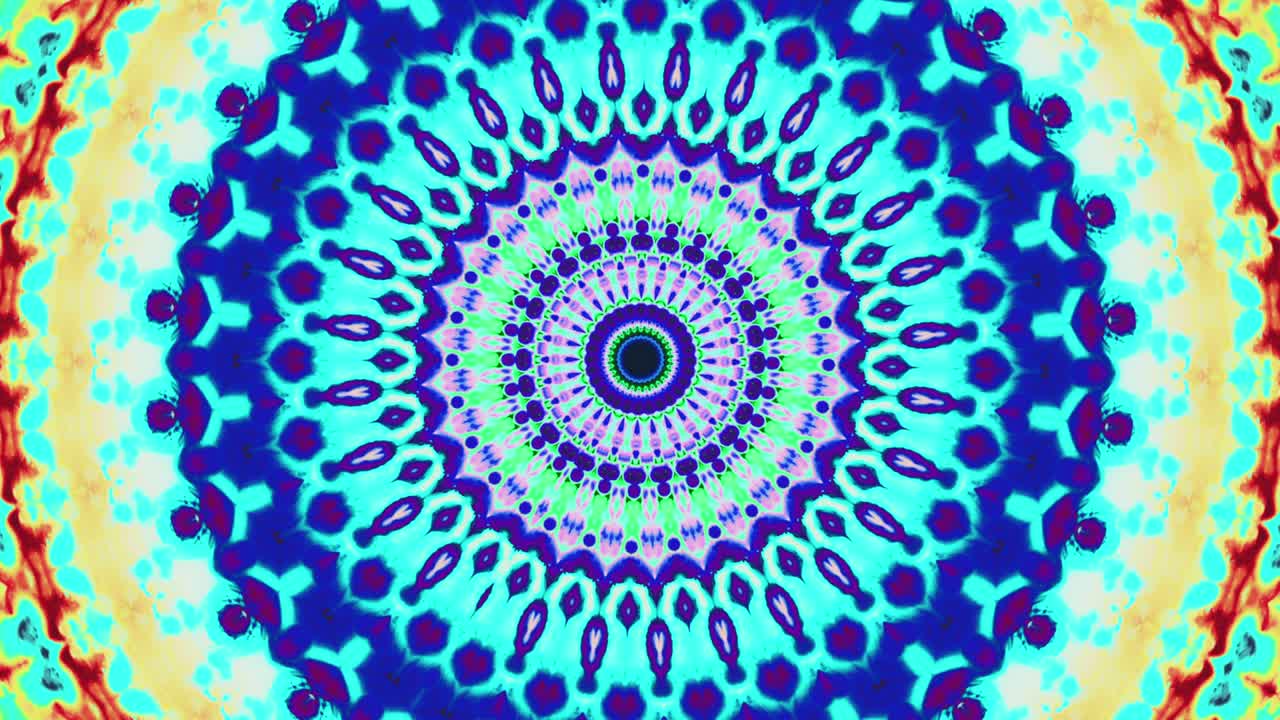 sfondo di mandala colorato ornamento etnico blu