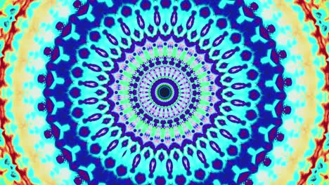 fondo de mandala colorido ornamento étnico azul