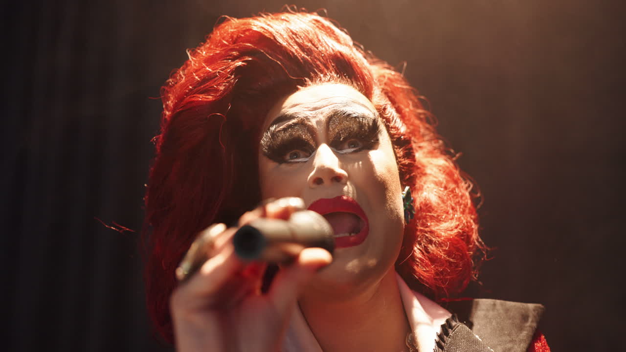 Drag Queen Performing on Stage