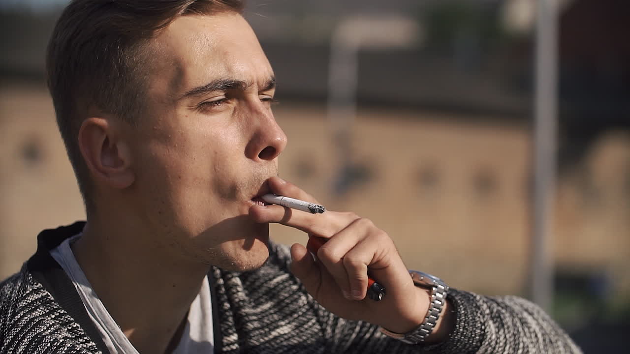 Man enjoying sunlight outdoors