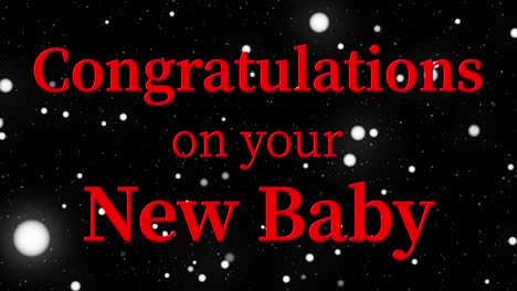 congratulations on your new baby message text animation motion graphics