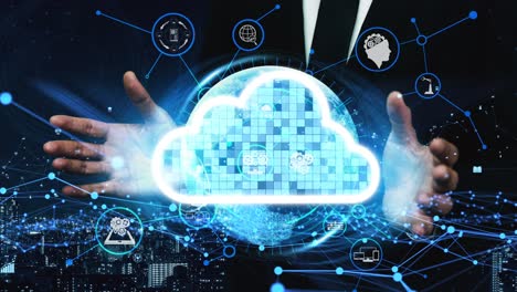 conceptual cloud computing and data storage technology for future innovation