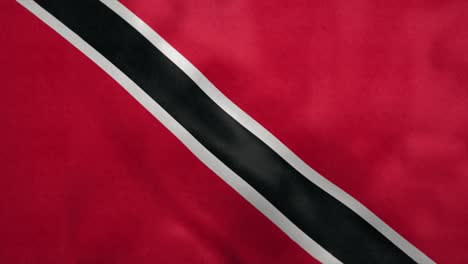 national flag of trinidad and tobago blowing in the wind. seamless loop