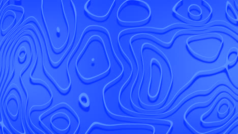 animatie van vloeibare blauwe lijnen die een rustige continue lus van vormen vormen