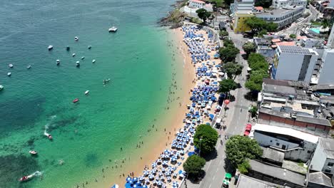 barra beach at salvador in bahia brazil