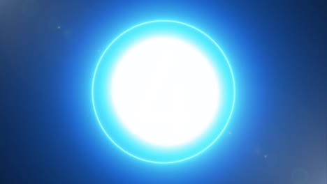 animación de cuenta atrás. cuenta atrás desde 10 con un anillo de neón