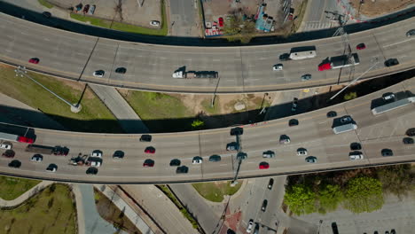 busy road in rush hours. dallas, texas, us