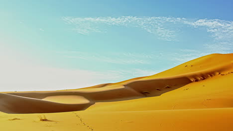 disparo estático sobre las dunas de arena en el desierto durante todo el día en el lapso de tiempo