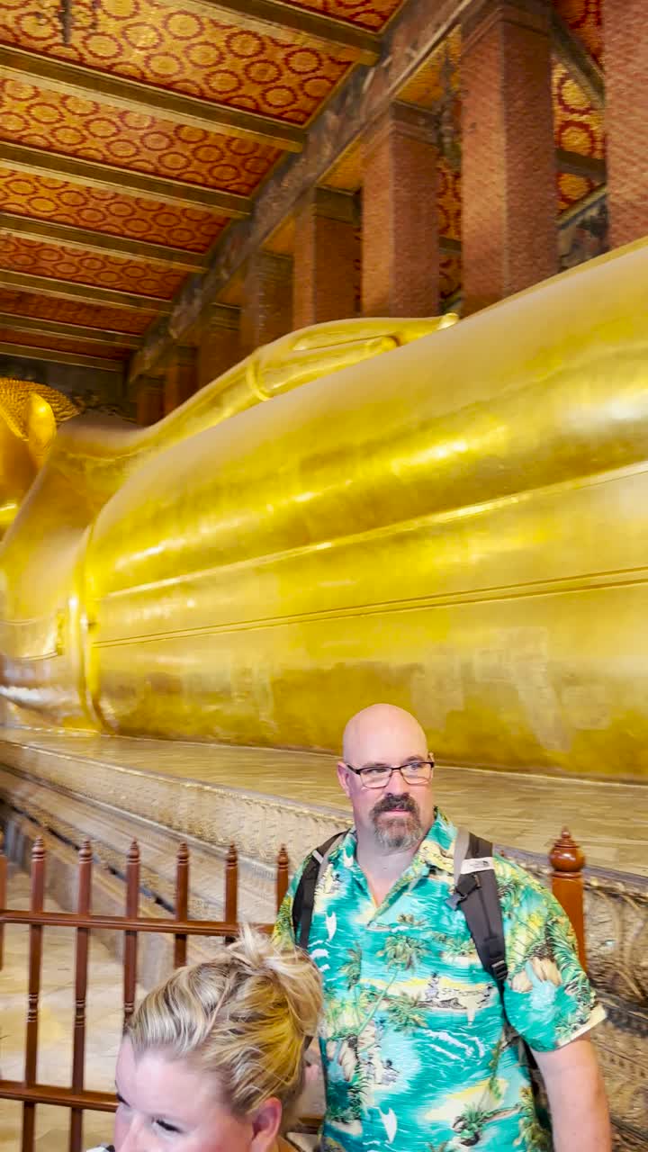 Reclining Buddha at Wat Pho Temple in Bangkok, Thailand