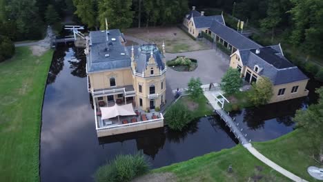 castle nienoord, in groningen from above