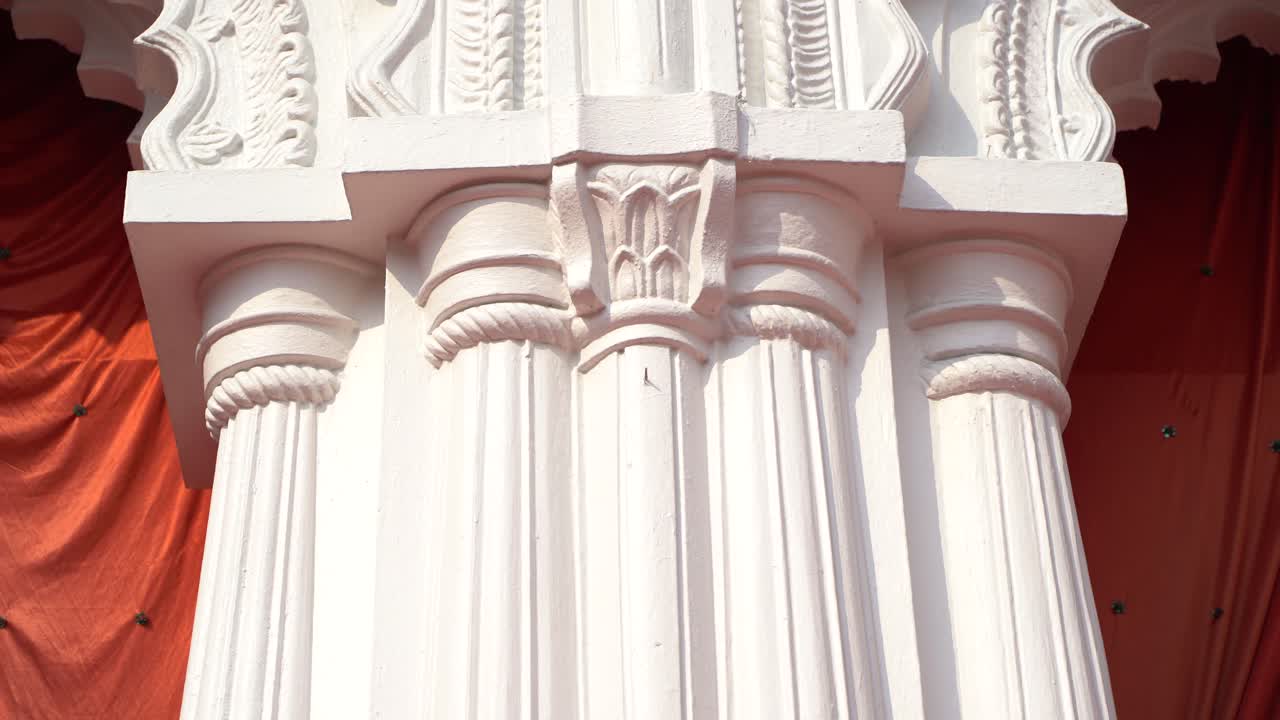 calcuta vieja dominancia de la casa zamindar imágenes de stock