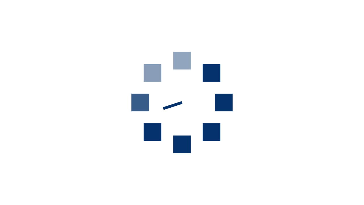 Animated Clock Loading Indicator with Rotating Hand