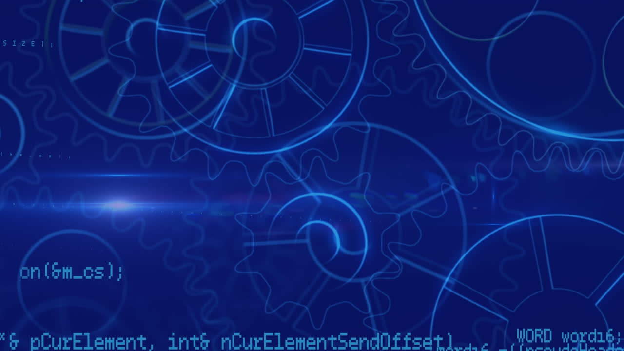 códigos de programa y engranajes