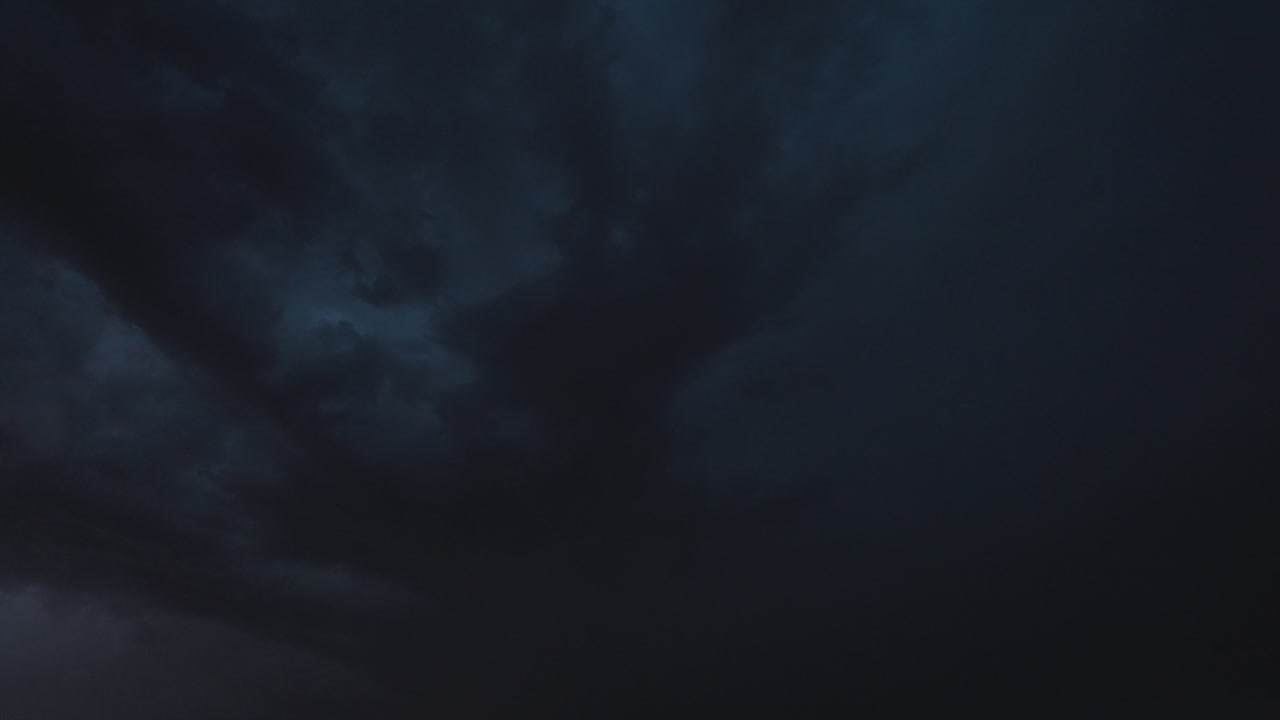 Dramatic night lightning caught on camera during intense stormfront