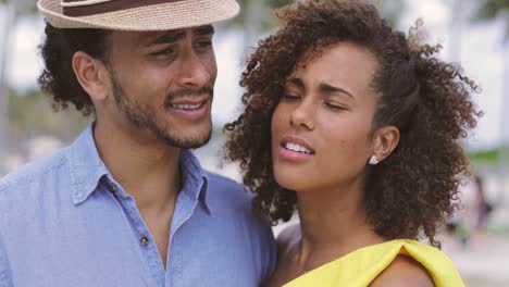 couple looking away