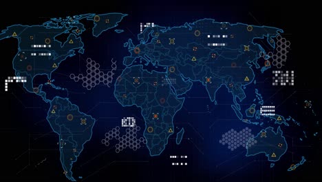 Animation-of-markers-and-data-processing-over-world-map